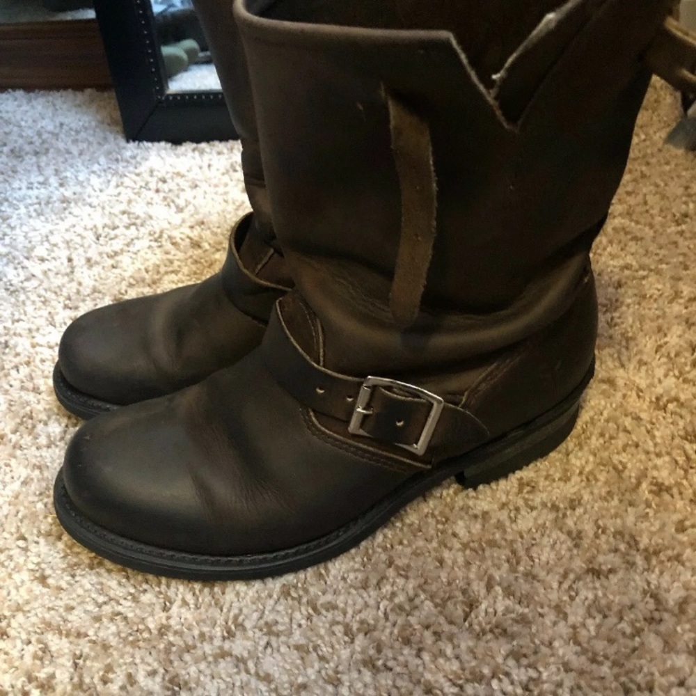 Frye engineer boots